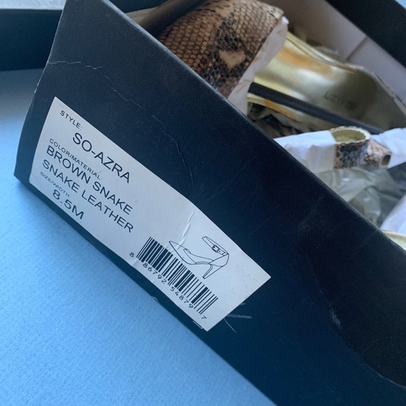 SOLE SOCIETY ANIMAL PRINT POINTY HEELS SIZE 8.5 - Picture 10 of 11